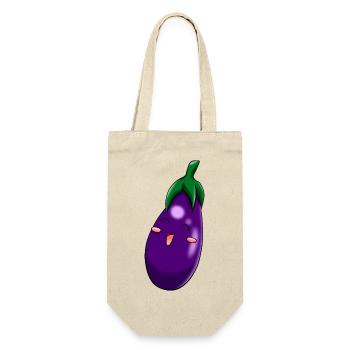 Aubergine heureuse - Sac à bouteille - nature - Devant