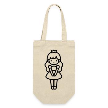 princess - Gift Bag for Bottles - nature - Front