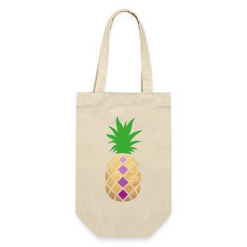 Décoration à l’ananas Fête exotique d’été Tropical Fun - Sac à bouteille - nature - Devant