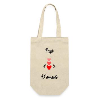 NOËL. ANNEE. ANNIVERSAIRE. RETRAITE. PAPA. MAMAM. - Sac à bouteille - nature - Devant