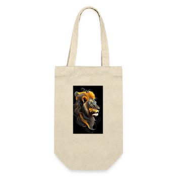 Japanese Lion - Gift Bag for Bottles - nature - Front