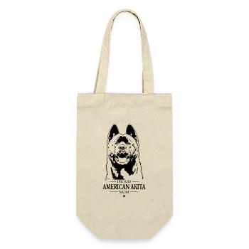 Proud American Akita Mom Hunde Hund Wilsigns - Geschenkbeutel für Flaschen - Natur - Vorne