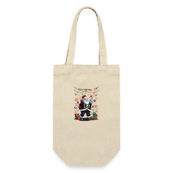 Merry Christmas Family Xmas merry christmas - Gift Bag for Bottles - nature - Front
