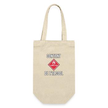 Contient de l’alcool - Sac à bouteille - nature - Devant