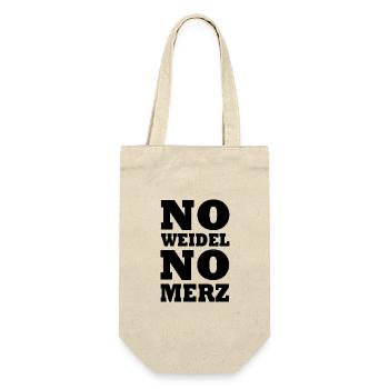No weidel no merz - Geschenkbeutel für Flaschen - Natur - Vorne
