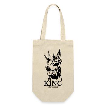 Doberman King of everything Dog Saying Wilsigns - Gift Bag for Bottles - nature - Front