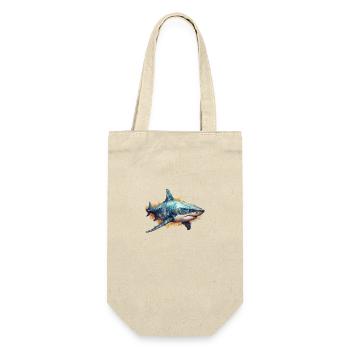 Shark Geometrical drawing 2 No background - Gift Bag for Bottles - nature - Front
