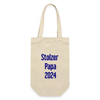 Proud Dad 2024 – for new fathers - Gift Bag for Bottles - nature - Front