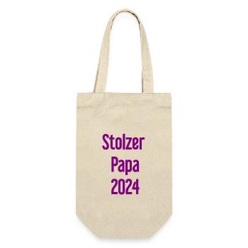 Proud Dad 2024 – for new fathers - Gift Bag for Bottles - nature - Front