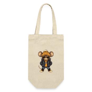 Mouse Cool Comic - Gift Bag for Bottles - nature - Front