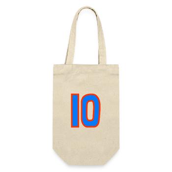 10. 10 YEARS. 10th ANNIVERSARY. 10 YEAR ANNIVERSARY. - Gift Bag for Bottles - nature - Front