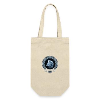 Fuchs keltisches Zodiac - Geschenkbeutel für Flaschen - Natur - Vorne