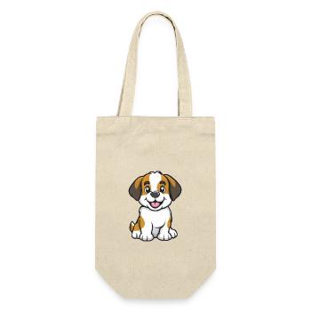 Saint Bernard Dog Comic Baby - Gift Bag for Bottles - nature - Front