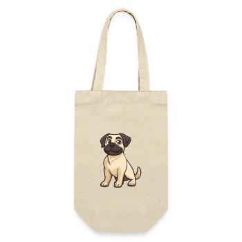 Kangal Hund Comic Baby - Geschenkbeutel für Flaschen - Natur - Vorne