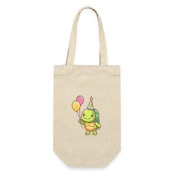 Turtle Birthday Baby - Gift Bag for Bottles - nature - Front