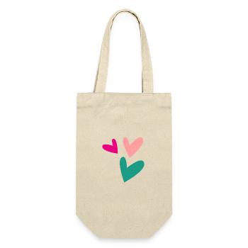 SAINT VALENTINE. bachelorette party. I LOVE YOU. I LOVE YOU. LOVE - Gift Bag for Bottles - nature - Front