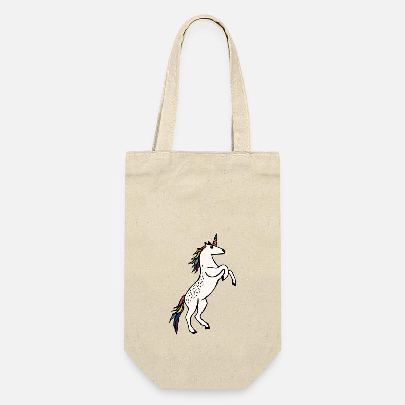 Wildes Einhorn - Geschenkbeutel für Flaschen - Natur