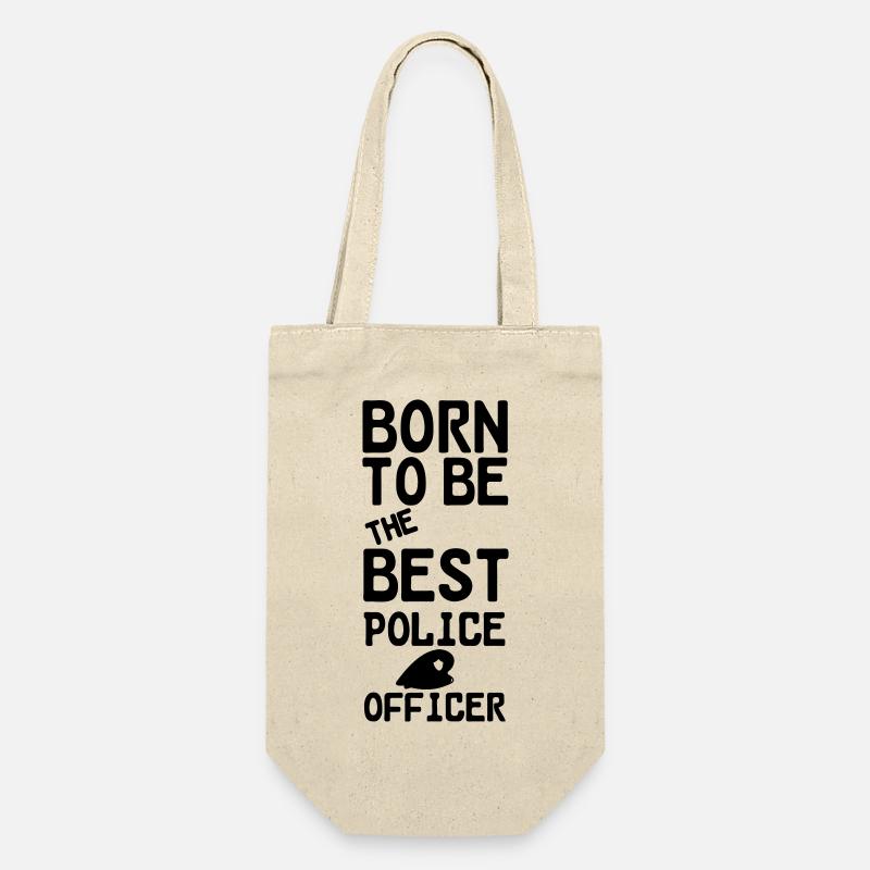 Polizei Polizist Beruf Spruch Geschenk - Geschenkbeutel für Flaschen - Natur