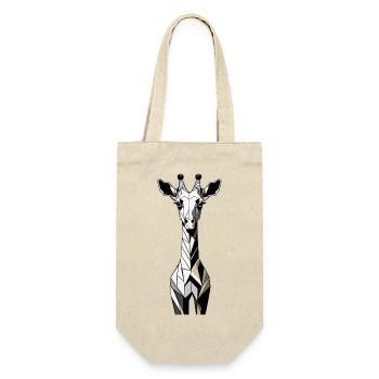 Girafe géométrique - Sac à bouteille - nature - Devant