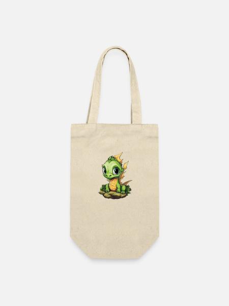 Cute Baby Dragon - Geschenkbeutel für Flaschen - Natur