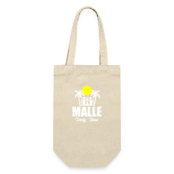 Malle Party Team Urlaub Mallorca - Geschenkbeutel für Flaschen - Natur - Vorne