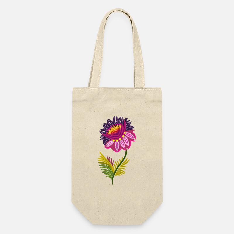 Schöne isolierte Blumen - Geschenkbeutel für Flaschen - Natur
