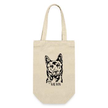 Aimé par un chien Kai Ken disant chien Wilsigns - Sac à bouteille - nature - Devant