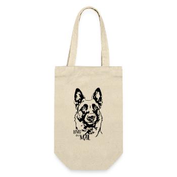 Aimé par un chien malinois Mal dire chiens Wilsigns - Sac à bouteille - nature - Devant