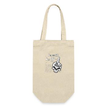 Je n’ai pas 28 ans, j’ai 27 ans plus 1 crâne de majeur - Sac à bouteille - nature - Devant