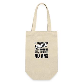 40 ans - Sac à bouteille - nature - Devant