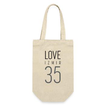 LOVE Izmir 35; türkische Städte; Sehirler - Geschenkbeutel für Flaschen - Natur - Vorne