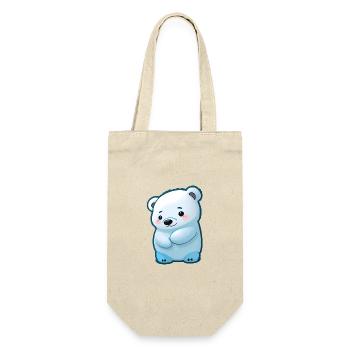 Totally cute polar bear - Gift Bag for Bottles - nature - Front