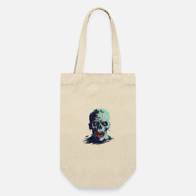 Horrible Ghoul Illustration - Gift Bag for Bottles - nature