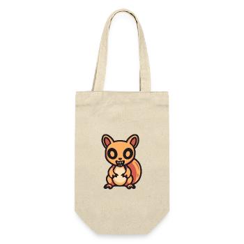 Écureuil Halloween Bande dessinée Zombie - Sac à bouteille - nature - Devant