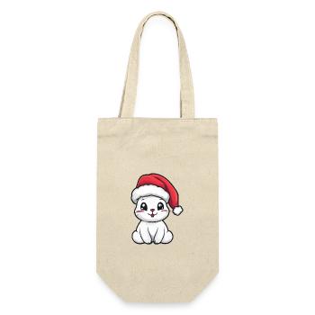Lapin Noël Mignon - Sac à bouteille - nature - Devant