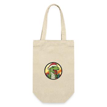 Dinosaure T-Rex Noël - Sac à bouteille - nature - Devant