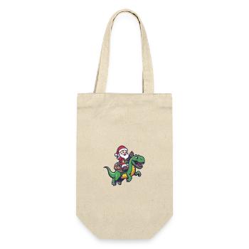 Dinosaure T-Rex Père Noël - Sac à bouteille - nature - Devant
