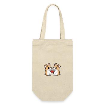 Hamster Couple Saint-Valentin - Sac à bouteille - nature - Devant