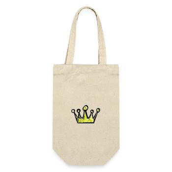 Crown Symbol - Gift Bag for Bottles - nature - Front