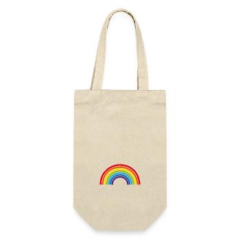 rainbowround - Geschenkbeutel für Flaschen - Natur - Vorne