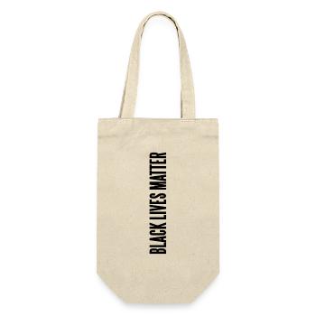 Black Lives Matter, Black Lives Matter, BLM - Gift Bag for Bottles - nature - Front