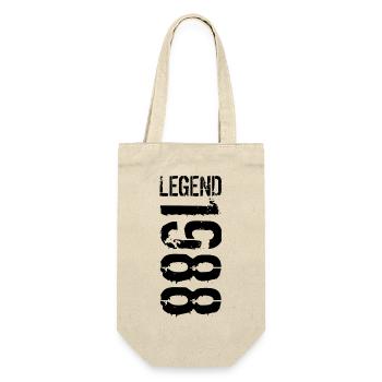 Legend 1988 black - Geschenkbeutel für Flaschen - Natur - Vorne