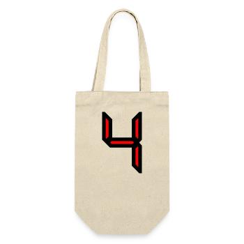 4.4 YEARS,4TH BIRTHDAY,4 BIRTHDAY,4 - Gift Bag for Bottles - nature - Front