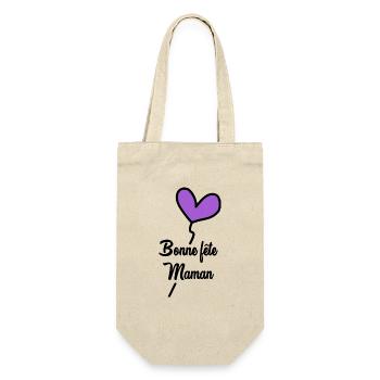 MOTHER'S DAY. HAPPY MOTHER'S DAY. MOM - Gift Bag for Bottles - nature - Front