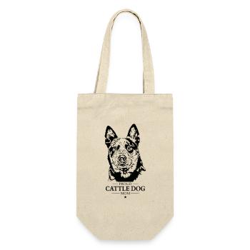 Cattle Dog Mom Hunde Hund Wilsigns - Geschenkbeutel für Flaschen - Natur - Vorne