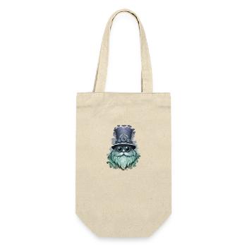 Barbe d’acier en pierre // Steampunk - Sac à bouteille - nature - Devant