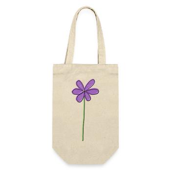 Purple Flower with Gentle Gradient - Gift Bag for Bottles - nature - Front