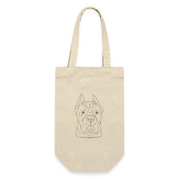 Cane Corso - Geschenkbeutel für Flaschen - Natur - Vorne