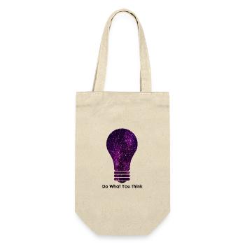 Do what you think - Geschenkbeutel für Flaschen - Natur - Vorne