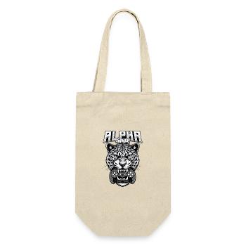 Alpha Gamer Jaguar - Geschenkbeutel für Flaschen - Natur - Vorne